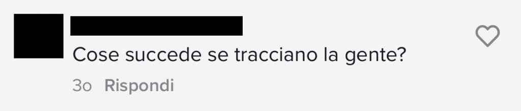 Commento in cui mi si chiede di spiegare meglio a cosa servono i tracker