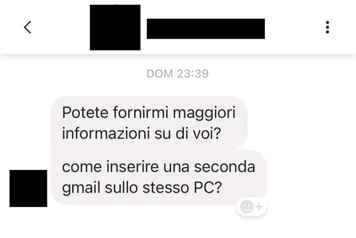 Account multipli Gmail - Richiesta di cosa di computer