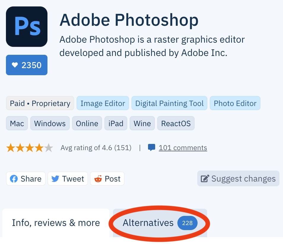 Alternative a Photoshop