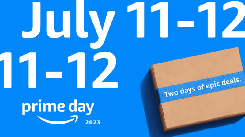 Grafica promozionale dell' Amazon Prime Day 2023