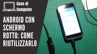 Android con schermo rotto