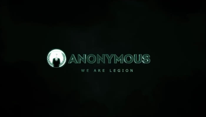 Anonymous minaccia Putin - Parte iniziale del video