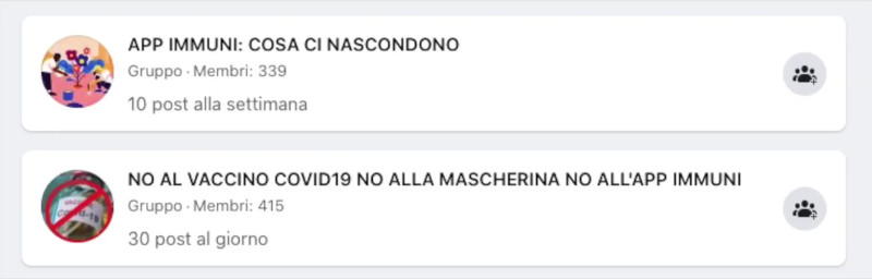 App Immuni Gruppi Facebook Contrari