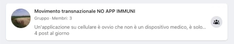 App Immuni Gruppi Facebook Contrari