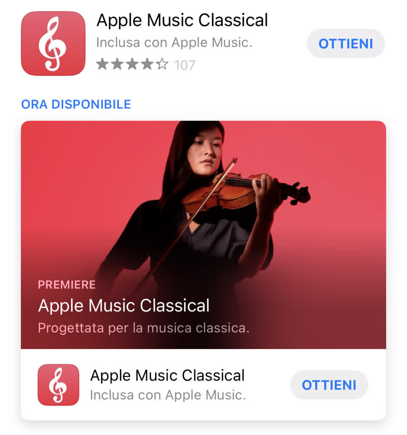 Apple lancia Apple Music Classical