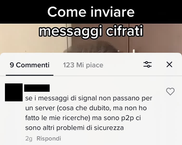 Come funziona Signal - Commento dal quale ho tratto spunto