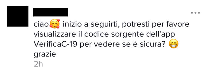 Come funziona Verifica C19 - Richiesta di Cosa di Computer