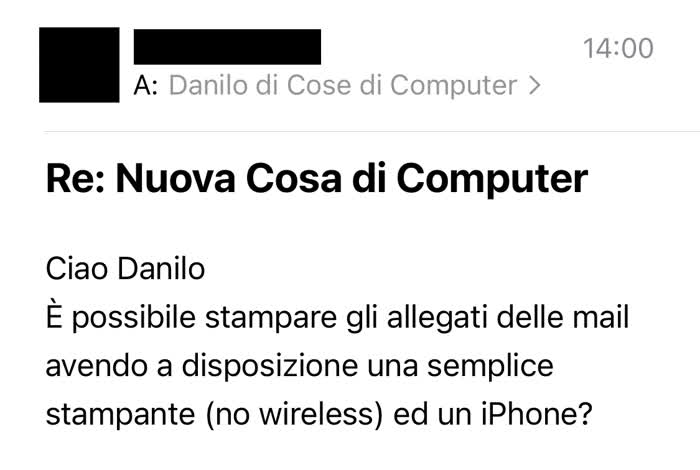 Come stampare da iPhone - Richiesta di cosa di computer