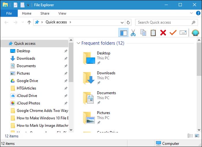 Cosa sono i file system - Finestra di Windows Explorer