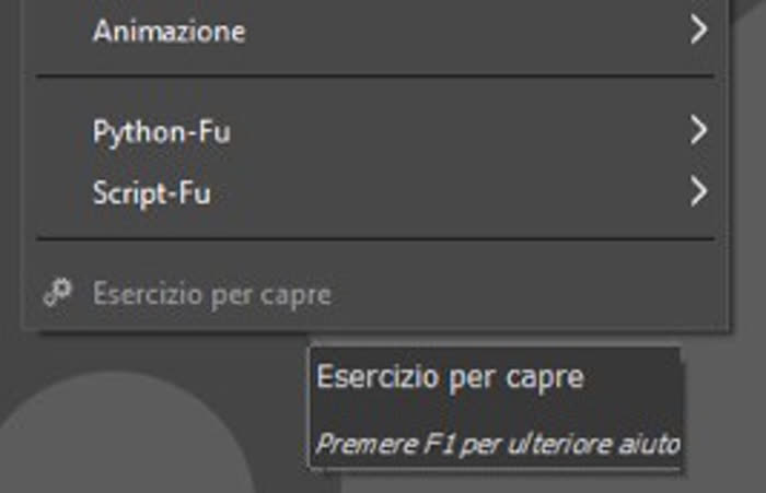 Una easter egg all'interno del programma GIMP