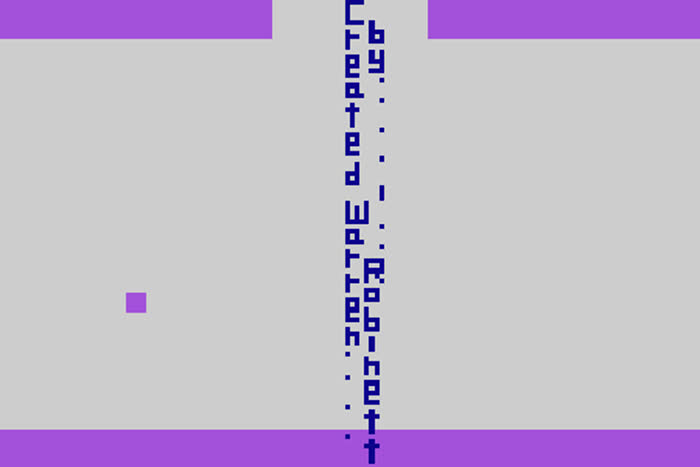 Stanza con easter egg all'interno del gioco "Adventure" per Atari 2600