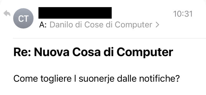 Cosa sono le notifiche - Domanda su come rimuovere le suonerie dalle notifiche