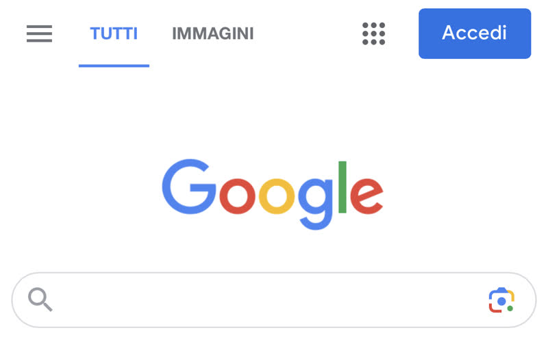 Un utente scollegato dal proprio account Google