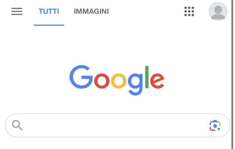 Un utente collegato al proprio account Google