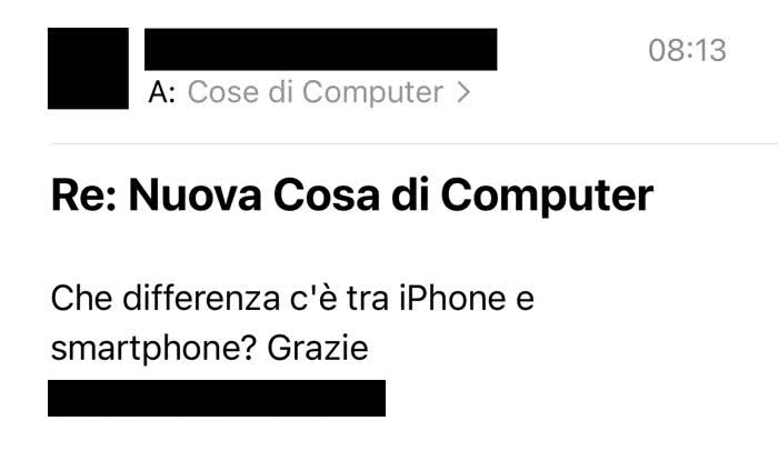 Differenza tra iPhone e smartphone