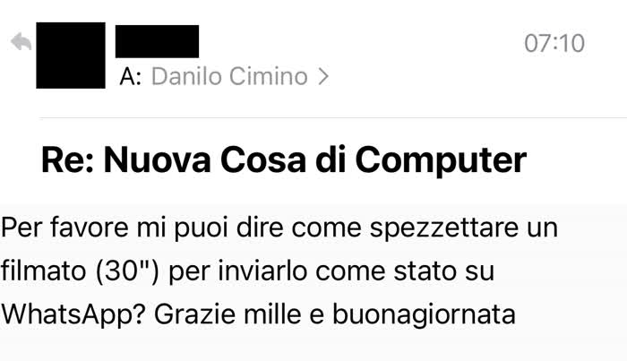 Come si fa a dividere filmati in blocchi da 30 secondi?