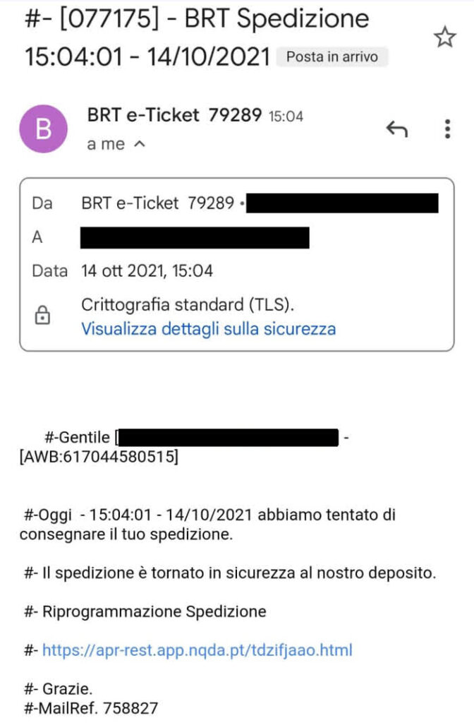 Email da Bartolini