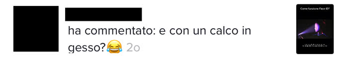 Face ID è sicuro? - Commento in cui mi si chiede se sia eludibile con un calco in gesso