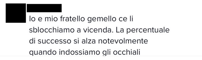 Face ID è sicuro? - Commento in cui due gemelli affermano di riuscire a sbloccarsi il telefono a vicenda