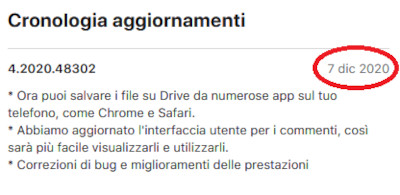 Google non aggiorna le app iOS