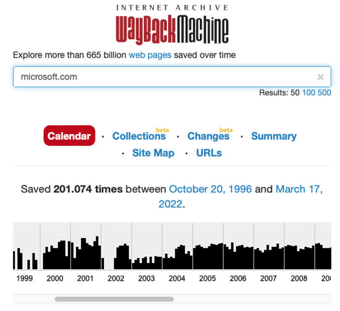 Internet archive: la wayback machine in azione