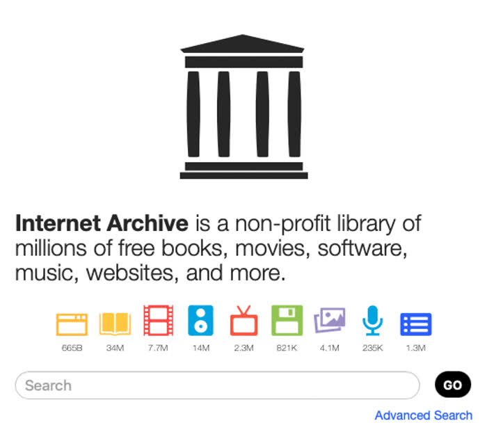 Internet archive: homepage