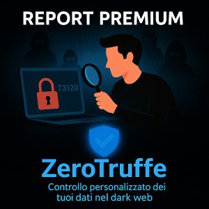 ZeroTruffe Report Premium  – Controllo personalizzato dei tuoi dati nel dark web