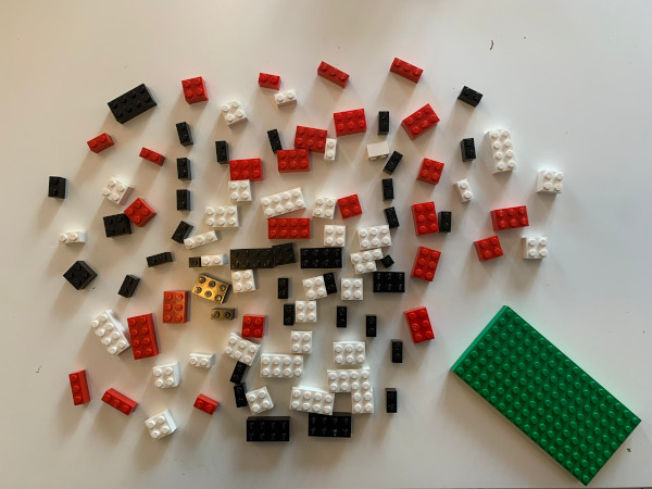Fungo di Super Mario coi lego: elenco dei pezzi