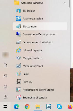 Informatica di base - Menu start di windows