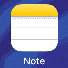 Informatica di base - Icona del'app Note di iOS