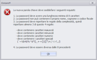 Attacco di forza bruta - Schermata di richiesta di password sicura