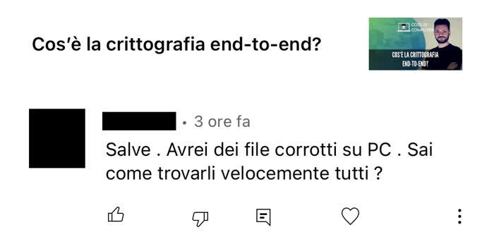 Perché i file si danneggiano - Richiesta di cosa di computer in cui mi si chiede come recuperare file corrotti