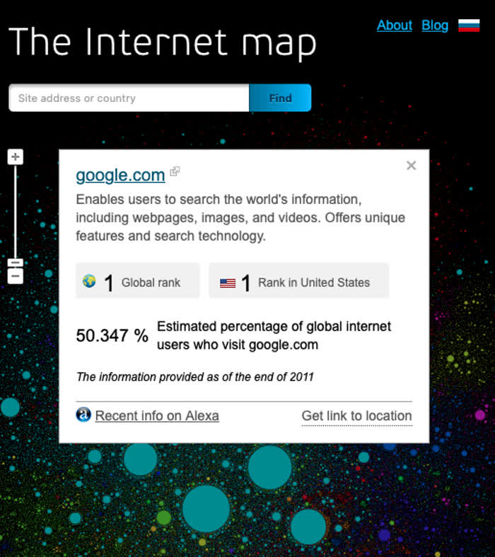 Recensione di Internet Map - Informazioni su Google.com