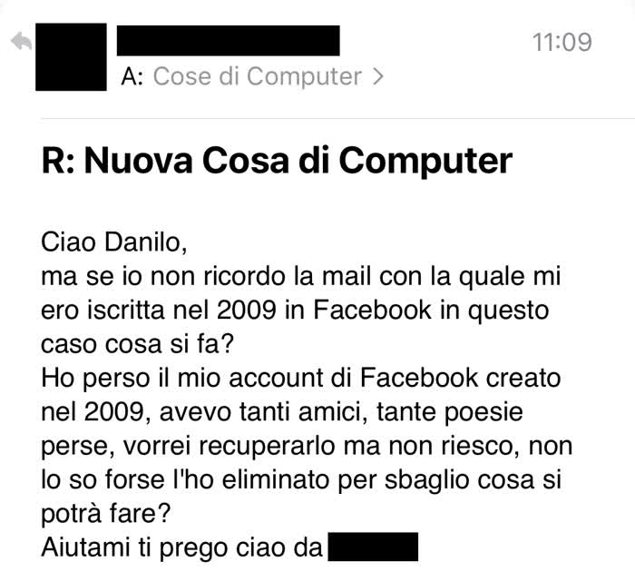 Recuperare password Facebook senza numero