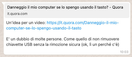 Richiesta spegnere il PC con il tasto di accensione