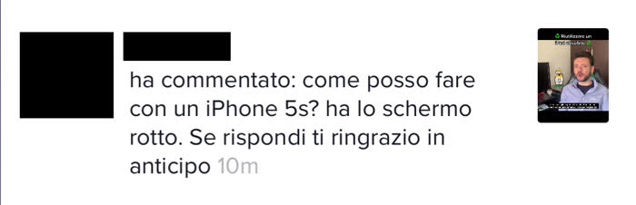 Richiesta di cosa di computer in cui mi si chiede come riutilizzare un vecchio iPhone 5s