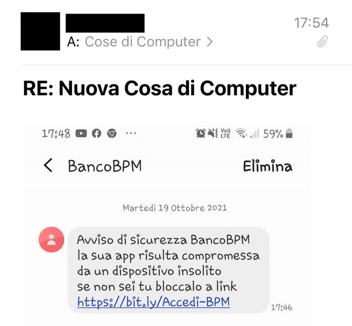 SMS da Banco BPM