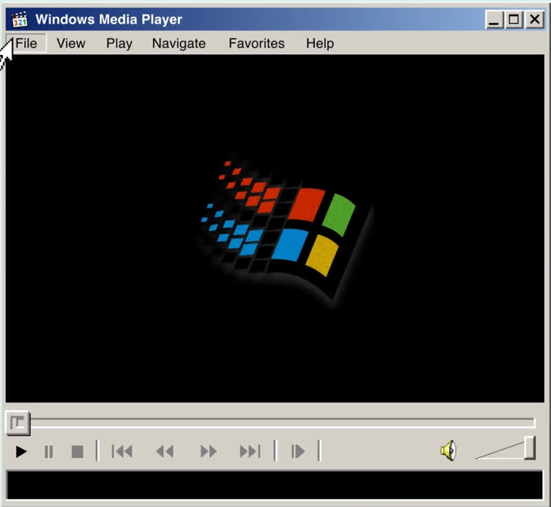 Screenshot di Windows Media Player