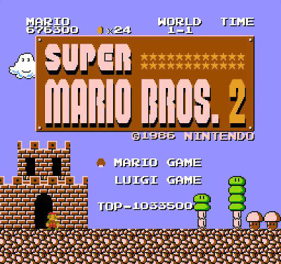 Schermata di Super Mario Bros 2