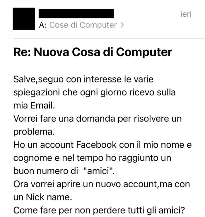 Unire due account Facebook